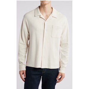 NEW Frame long sleeve duo fold relaxed shirt cream XL designer comfy